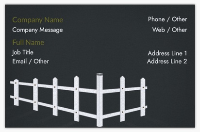 Design Preview for Design Gallery: Fencing & Decking Pearl Business Cards
