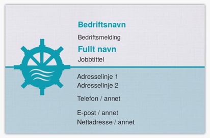 Forhåndsvisning av design for Designgalleri: Båter og maritimt utstyr Visittkort av lin