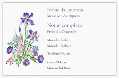 Pré-visualização do design de Modelos e designs de cartões de visita standard para flores e vegetação, Standard (85 x 55 mm)
