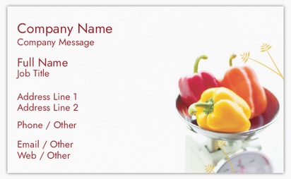 Design Preview for Design Gallery: Grocery Stores Classic Visiting Cards