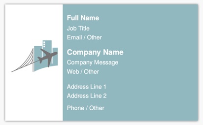 Design Preview for Design Gallery: Airlines Standard Business Cards, Standard (91 x 55 mm)