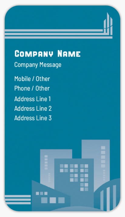 Design Preview for Design Gallery: Urban Planning Business Card Stickers, Small