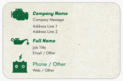 Design Preview for Design Gallery: Car Parts & Tyres Rounded Corner Business Cards, Rounded Standard (85 x 55 mm)