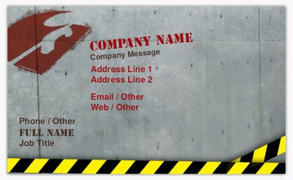 Design Preview for Design Gallery: Plastering & Drywall Standard Business Cards, Standard (91 x 55 mm)