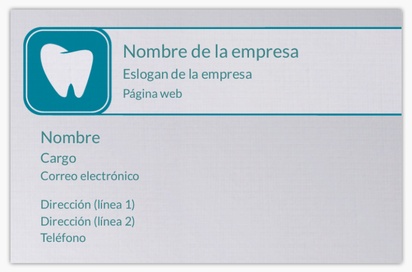 Vista previa del diseño de Galería de diseños de tarjetas con acabado lino para dentistas