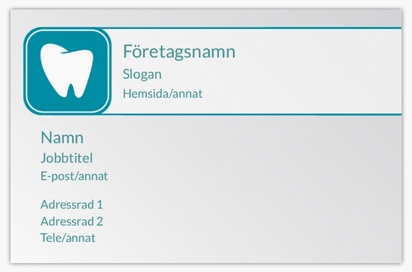 Förhandsgranskning av design för Designgalleri: Tandvård Visitkort standard, Standard (85 x 55 mm)
