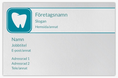 Förhandsgranskning av design för Designgalleri: Tandvård Visitkort med obestruket naturligt papper