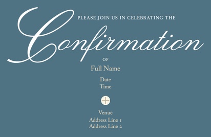 Design Preview for Design Gallery: Religious Invitations and Announcements, Flat 11.7 x 18.2 cm