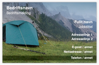 Forhåndsvisning av design for Designgalleri: Reise og overnatting Svært tykke visittkort, Standard (85 x 55 mm)