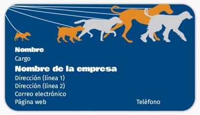 Vista previa del diseño de Galería de diseños de tarjetas de visita adhesivas para animales
