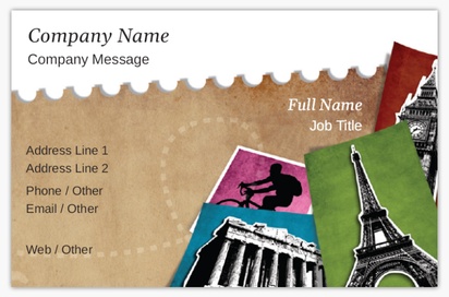 Design Preview for Design Gallery: Tours & Sightseeing Textured Uncoated Business Cards