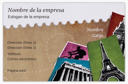 Vista previa del diseño de Galería de diseños de tarjetas con acabado lino para excursiones y visitas turísticas