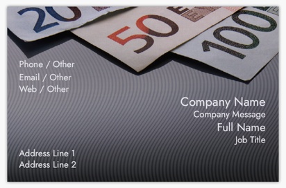 Design Preview for Design Gallery: Financial Consulting Linen Business Cards
