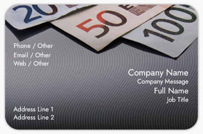 Design Preview for Design Gallery: Financial Planning Rounded Corner Business Cards, Rounded Standard (85 x 55 mm)
