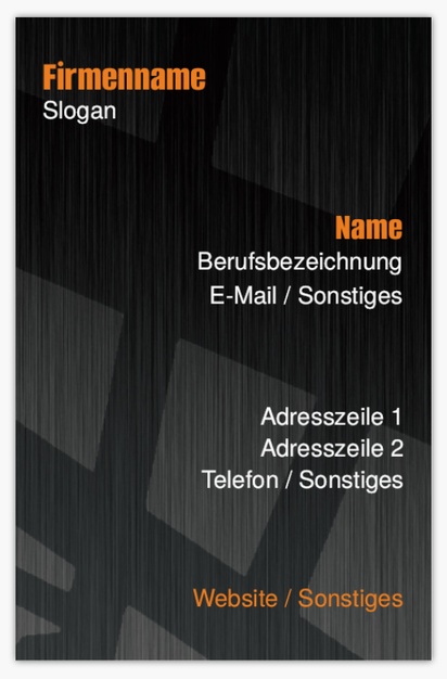 Designvorschau für Designgalerie: Standard-Visitenkarten Schweiß- u. Metallarbeiten, Standard (85 x 55 mm)