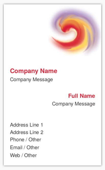 Design Preview for Templates for Health & Wellness Standard Name Cards , Standard (91 x 55 mm)