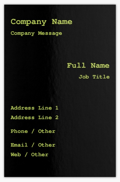 Design Preview for Design Gallery: Software Development Metallic Business Cards