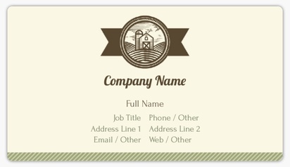 Design Preview for Design Gallery: Organic Food Stores Business Card Stickers