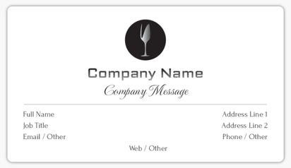 Design Preview for Design Gallery: Food Catering Business Card Stickers