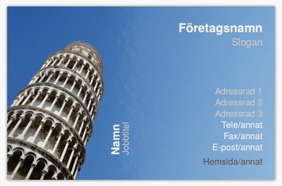 Förhandsgranskning av design för Designgalleri: Resebyråer Extratjocka visitkort, Standard (85 x 55 mm)