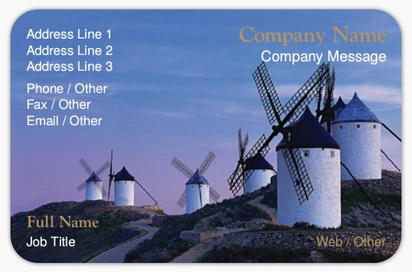 Design Preview for Design Gallery: Tours & Sightseeing Rounded Corner Business Cards, Rounded Standard (85 x 55 mm)
