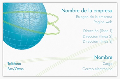 Vista previa del diseño de Galería de diseños de tarjetas de visita extragruesas para diseño web y hosting, Standard (85 x 55 mm)
