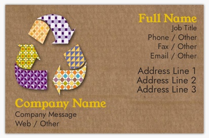 Design Preview for Design Gallery: Crafts Textured Uncoated Business Cards
