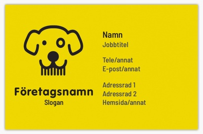 Förhandsgranskning av design för Designgalleri: Trimning av hund & katt Visitkort standard, Standard (85 x 55 mm)