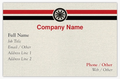Design Preview for Design Gallery: Car Parts & Tyres Pearl Business Cards