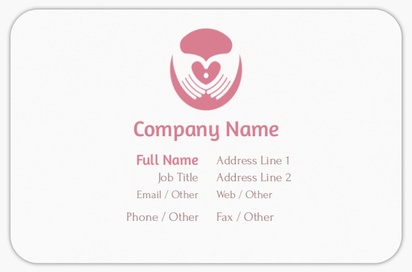 Design Preview for Design Gallery: Pregnancy & Childbirth Rounded Corner Business Cards, Rounded Standard (85 x 55 mm)