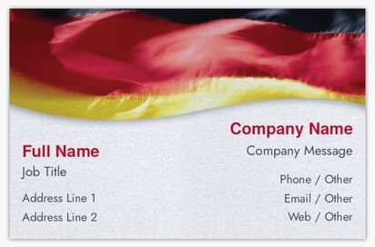 Design Preview for Design Gallery: Patriotic & Military Pearl Business Cards