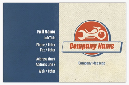 Design Preview for Design Gallery: Motorcycles Ultra-Thick Business Cards, Standard (85 x 55 mm)