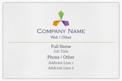 Design Preview for Design Gallery: Business Consulting Natural Uncoated Business Cards