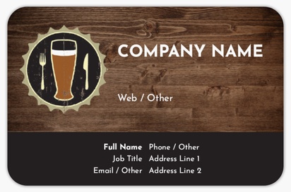 Design Preview for Design Gallery: Retro & Vintage Rounded Corner Business Cards, Rounded Standard (85 x 55 mm)