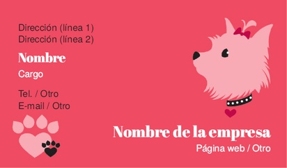 Un 몰타의 maltés diseño rojo rosa para Animales y mascotas