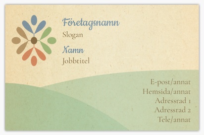 Förhandsgranskning av design för Designgalleri: Gruppboende Extratjocka visitkort, Standard (85 x 55 mm)