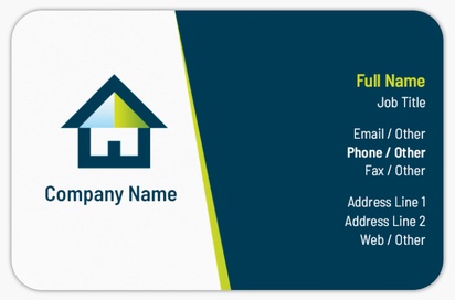 Design Preview for Design Gallery: Loan Officer Rounded Corner Business Cards, Rounded Standard (85 x 55 mm)