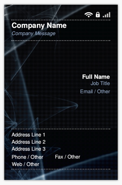 Design Preview for Design Gallery: Electronics Textured Uncoated Business Cards