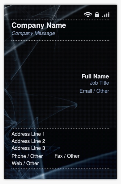 Design Preview for Design Gallery: Mobile Devices & Telecommunication Pearl Business Cards