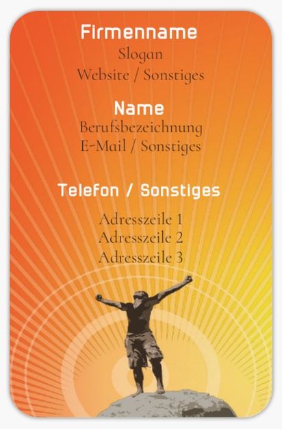 Designvorschau für Designgalerie: Visitenkarten mit abgerundeten Ecken Gesundheit & Wellness, Abgerundet Standard (85 x 55 mm)