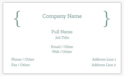Design Preview for Templates for Finance & Insurance Standard Name Cards , Standard (91 x 55 mm)