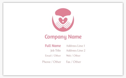 Design Preview for Design Gallery: Pregnancy & Childbirth Standard Business Cards, Standard (91 x 55 mm)