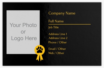 Design Preview for Design Gallery: Dog Breeders Metallic Business Cards