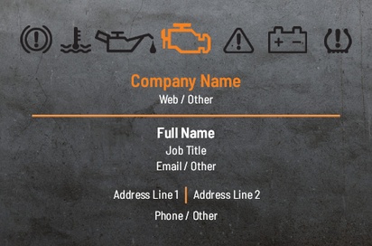 Design Preview for Design Gallery: Mechanics & Auto Body Natural Uncoated Business Cards