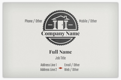 Design Preview for Design Gallery: Mortgages & Loans Ultra-Thick Business Cards, Standard (85 x 55 mm)