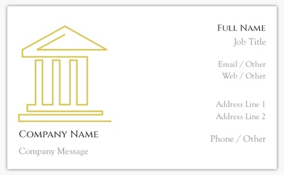 Design Preview for Design Gallery: Legal Standard Business Cards, Standard (91 x 55 mm)