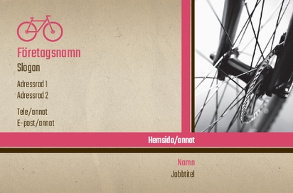 Förhandsgranskning av design för Designgalleri: Cykelbutiker Visitkort standard, Standard (85 x 55 mm)