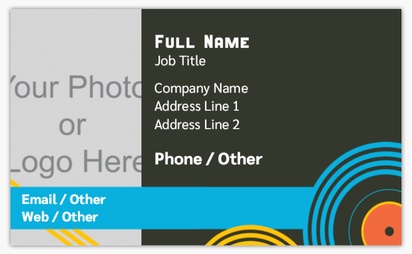 Design Preview for Design Gallery: Music Standard Business Cards, Standard (91 x 55 mm)