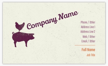 Design Preview for Templates for Animals Standard Name Cards , Standard (91 x 55 mm)