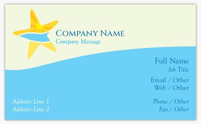 Design Preview for Templates for Travel & Accommodation Standard Name Cards , Standard (91 x 55 mm)
